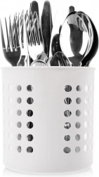 Fehér csepegtető és állvány konyhai eszközökhöz