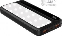 Powerbank Rebeltec P10 LCD LED lámpával és Power Delivery 22,5W funkcióval