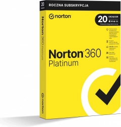 Norton 360 Platinum, 100 GB, 1 felhasználó, 20 eszköz, 1 év