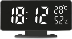 Digitális ébresztőóra hőmérővel GreenBlue