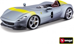 Ferrari Monza SP1 ezüst/kék fém modell 1:24