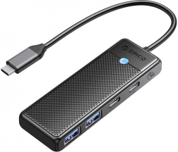 Orico 4 az 1-ben USB hub USB‑A 3.0 x2 + USB‑C 3.0 + USB‑C PD 100 W