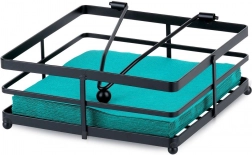 fém szalvétatartó Misty 18 × 18 cm, fekete