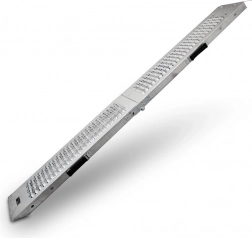 összecsukható acél felhajtórámpa 180 cm, 200 kg, csúszásmentes – motorkerékpárhoz, robogóhoz és kerti gépekhez