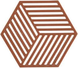 Zone Hexagon edényalátét forró edényekhez – Téglavörös