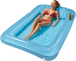 Trizand 210 × 140 cm felfújható strandmatrac háttámlával és italtartókkal - 1 db