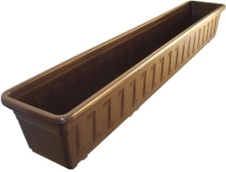 Műanyag GARDEN virágláda 80 cm, barna