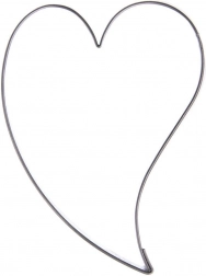 Rozsdamentes acél szívalakú süteménykiszúró 3 cm