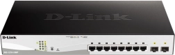 D-Link DGS-1210-10MP 8GE PoE 2SFP kapcsoló