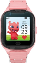 Maxlife 4G gyerek okosóra GPS-szel és Wi‑Fi‑vel – rózsaszín