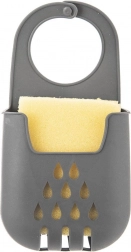 Szilikon függesztett szivacstartó vízelvezetéssel, szürke