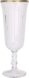 120 ml-es pezsgőspohár arany szegéllyel