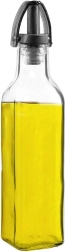 Üveg olaj- és ecetes palack adagolóval, 250 ml