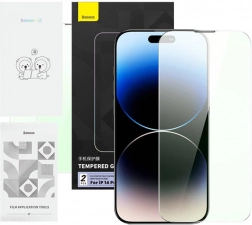 Baseus Crystal Series Óvó üveg iPhone 14 Pro-hoz