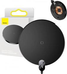 Vezeték nélküli Baseus töltő LED kijelzővel 15W fekete