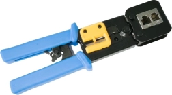Krimpelő fogó RJ45/RJ12/RJ11 (8P/6P/4P) átmenő EZ csatlakozókhoz