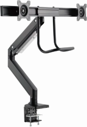 Kéttagú kar 2 monitorhoz, akár 32"-ig, asztali rögzítéssel