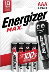Alkáli elemek AAA 4db Energizer Max