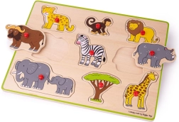 Behelyezős puzzle Safari