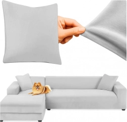 Világos szürke rugalmas védőhuzat a RUHHY kanapéra 145-185 cm