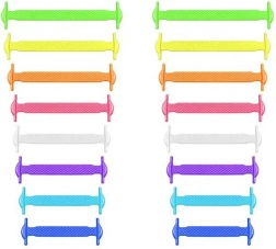 Szorítás nélküli szilikon cipőfűzők Rainbow