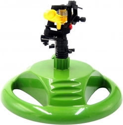 Kerti forgó öntöző pulzáló talapzaton – zöld