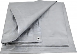 UV-védett ponyva 3 × 4 m, 60 g/m², ezüst