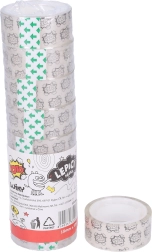 Átlátszó ragasztószalag 18 mm x 10 m, 8 db