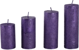 Adventi lila gyertyák – 4 darabos készlet