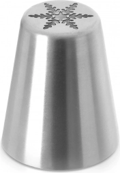 Orosz cukrászcső hópehely rozsdamentes acélból