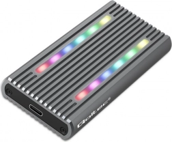 Külső burkolat M.2 SSD lemezekhez USB-C-vel, RGB LED-el és akár 4TB kapacitással