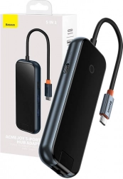 Baseus AcmeJoy 5v1 USB-C Hub 2x USB 3.0, USB 2.0, USB-C PD és RJ45