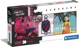 Panorámás puzzle CLEMENTONI Netflix Squid Game 1000 darab