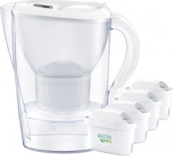 BRITA Marella XL 3,5 l fehér szűrőkancsó + 4× MAXTRA PRO Pure Performance szűrő
