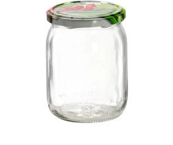 Üveg befőttesüveg 540 ml Twist-Off 82 mm-es fedővel