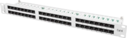 Patch panel 48 port 1U kat.6 szürke