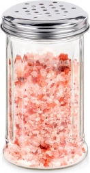 Üveg fűszertartó adagoló szitával, 350 ml