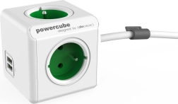PowerCube Extended USB hosszabbító elosztó, 1,5 m, zöld