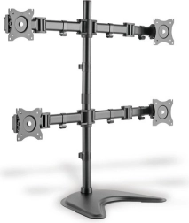 Állvány négy monitorhoz, 27 hüvelyk, 360°-ban forgatható