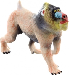 Műanyag mandrill figura 10 cm