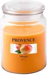 Illatgyertya üvegben PROVENCE mangó 95 óra