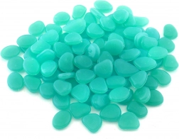 Fluoreszkáló kék világító kavicsok