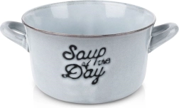 Kerámia húsleveses tál fülekkel, 600 ml