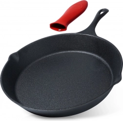 Öntöttvas serpenyő levehető szilikon markolatvédővel CAST LINE 30 cm