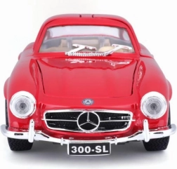 Mercedes Benz 300SL Piros Fém Modell 1:24