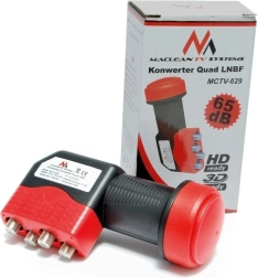Műholdas quad konverter 65 dB MCTV-629