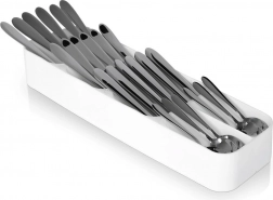 Fehér fiókba való evőeszközrendező 39 × 11,5 cm