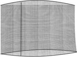 Szúnyogháló kerti napernyőhöz, 3 m – fekete