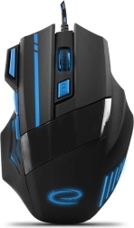 Vezetékes 7D optikai USB MX201 Wolf gamer egér, kék