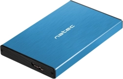 Külső alumínium keret 2,5" HDD/SSD-hez USB 3.0 UASP – kék
